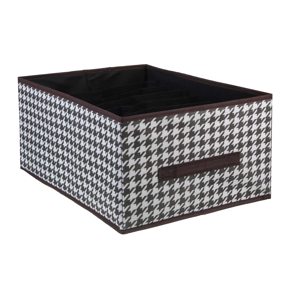 Органайзер для хранения тм VETTA Вудхауз, 7 отделов, полипропилен, картон, 43x30x20см, арт.№ 457-787