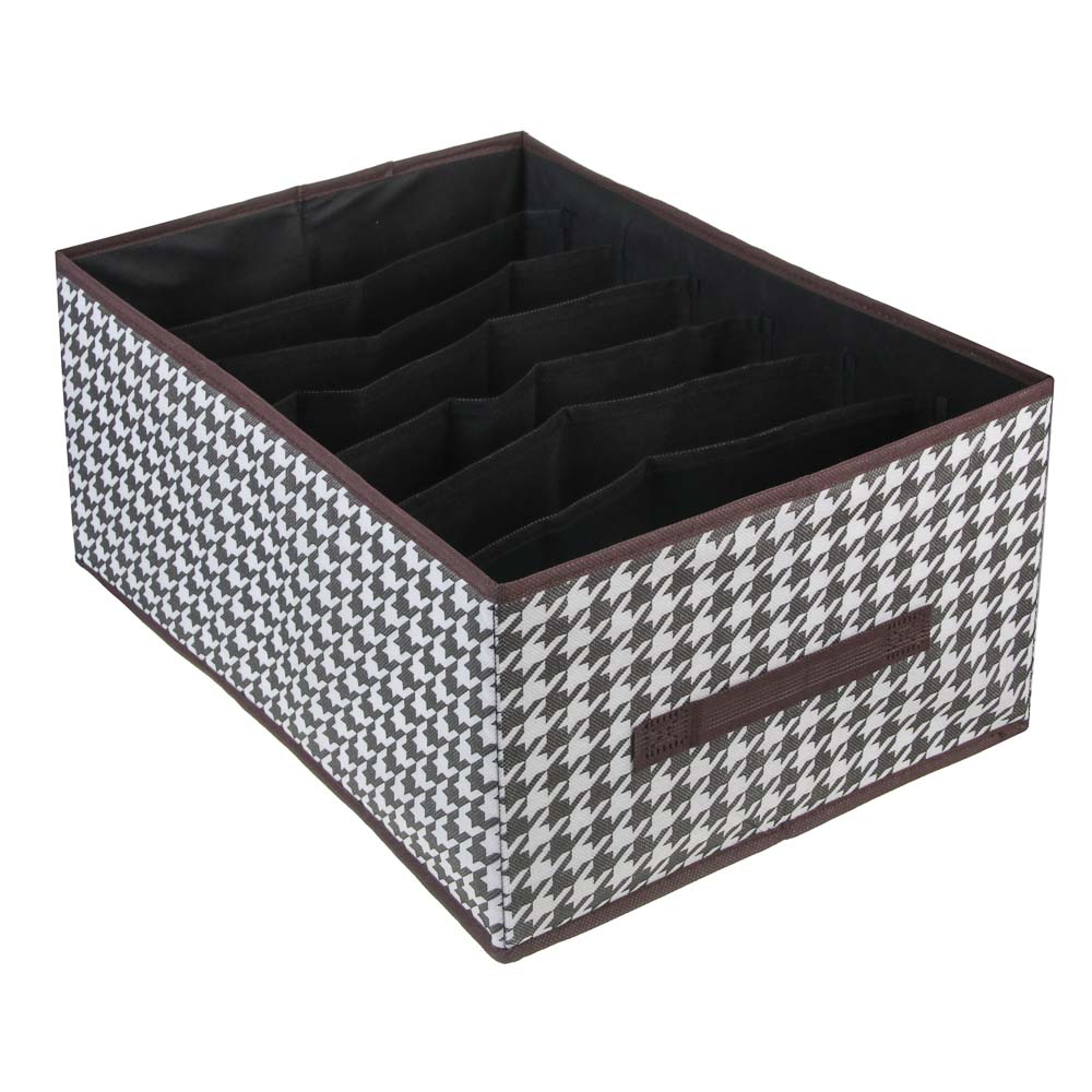 Органайзер для хранения тм VETTA Вудхауз, 7 отделов, полипропилен, картон, 43x30x20см, арт.№ 457-787