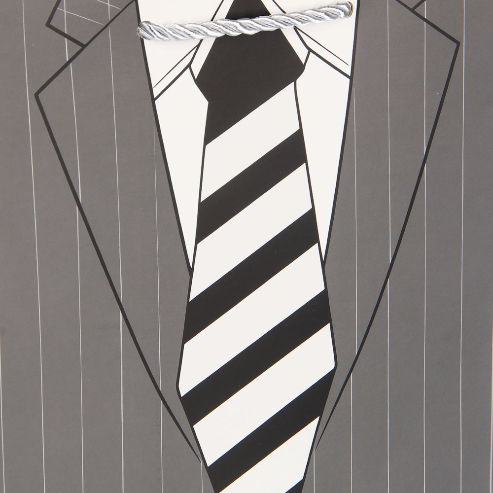 Пакет подарочный бумажный тм LADECOR M 18x23x10 см, для мужчин арт 1, 8 дизайнов, арт.№ 507-471