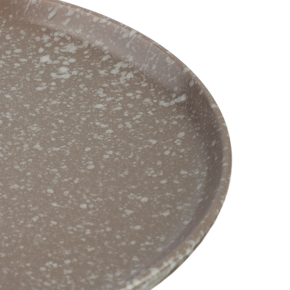 MILLIMI Тарелка десертная 20х2см, керамика, серый, арт.№ 824-176