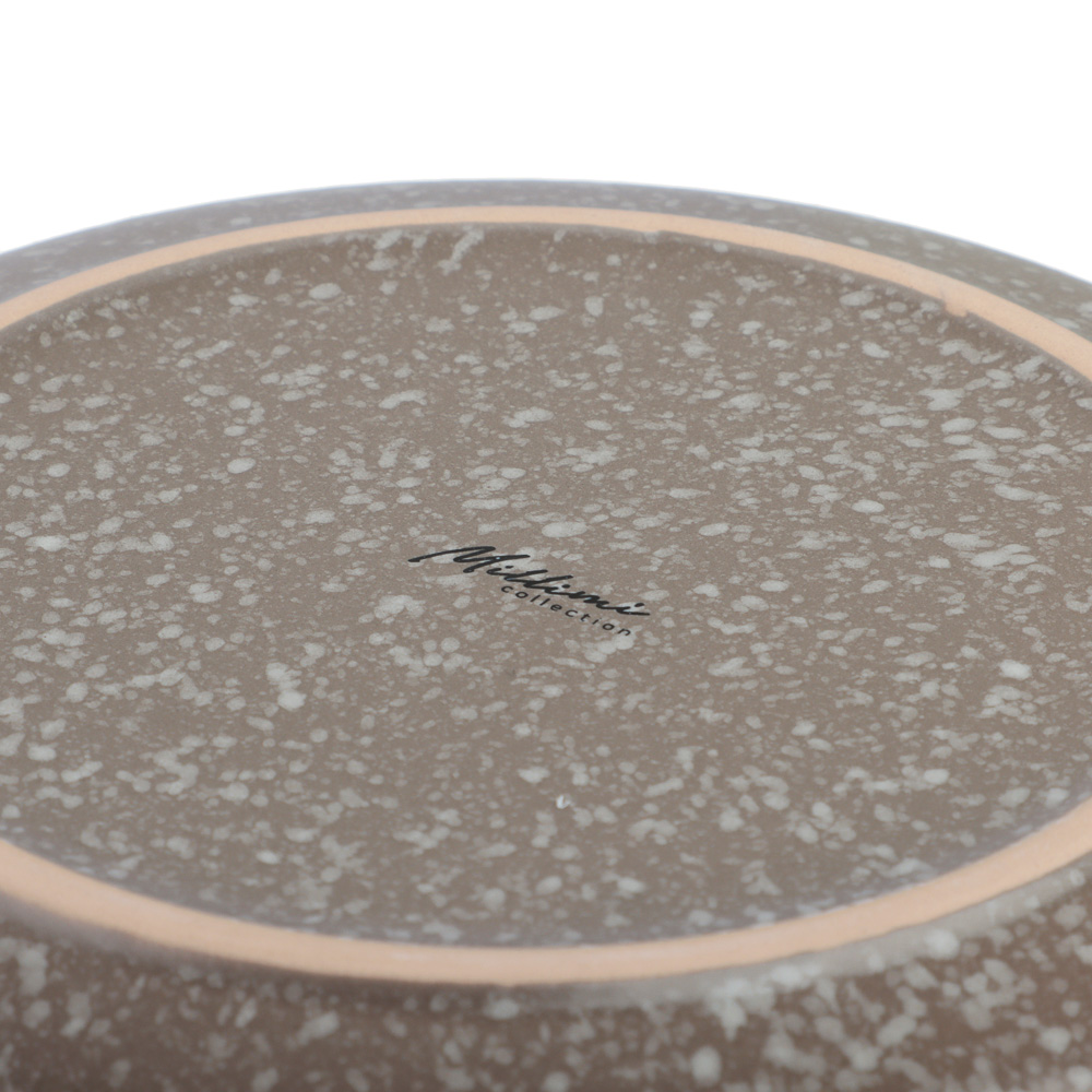 MILLIMI Тарелка десертная 20х2см, керамика, серый, арт.№ 824-176