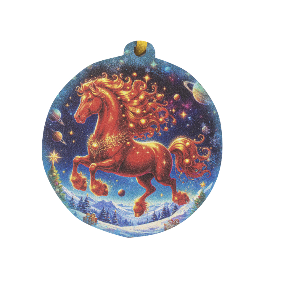 Подвес на ленте, 7x0,6x9 см, ХДФ, 21 дизайн, новогодние персонажи, арт.№ 705-513