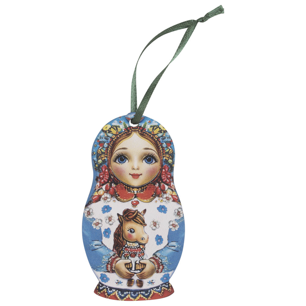 Подвес на ленте, 7x0,6x9 см, ХДФ, 21 дизайн, новогодние персонажи, арт.№ 705-513