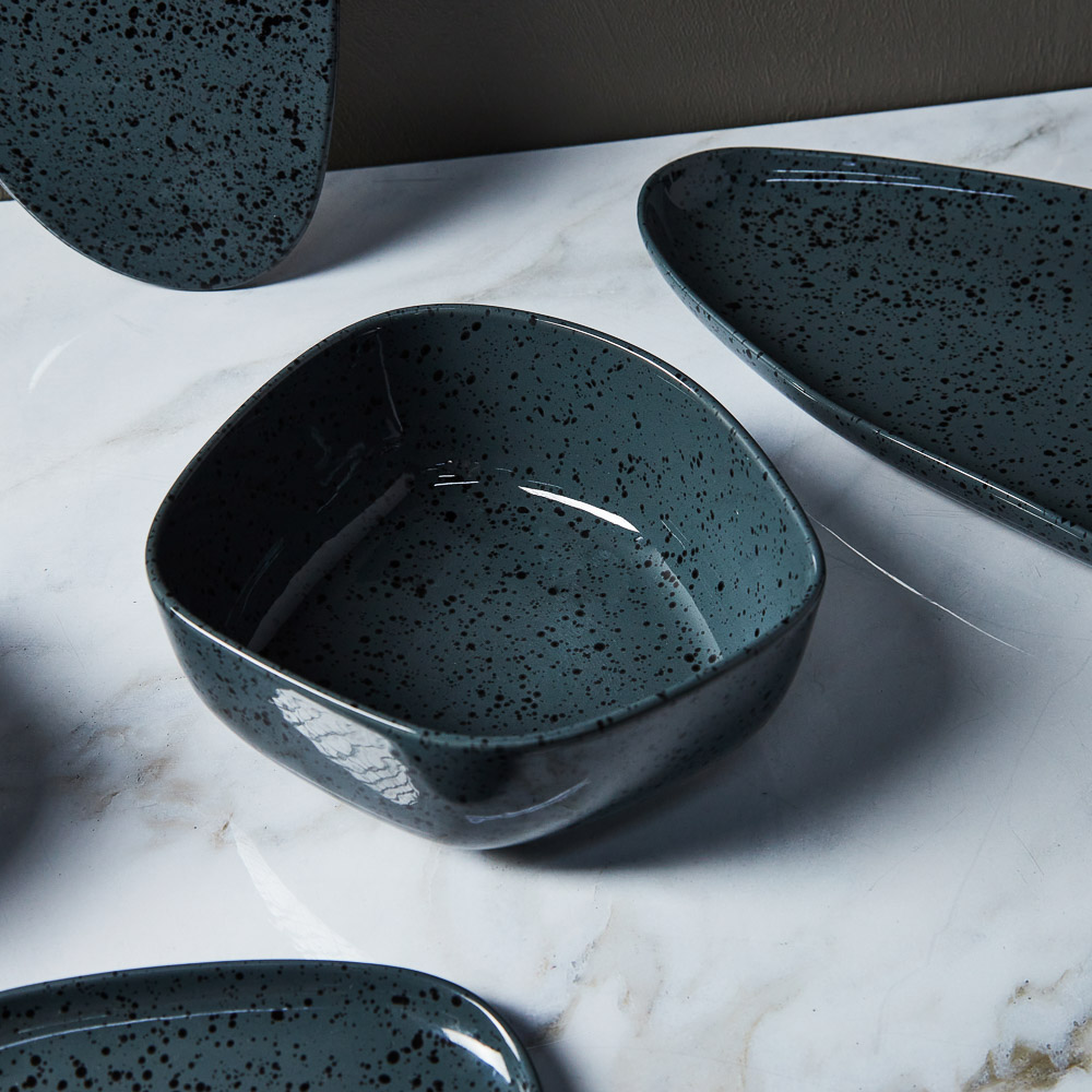 MILLIMI Оникс Салатник, 21х20,5x8см, фарфор, арт.№ 816-065