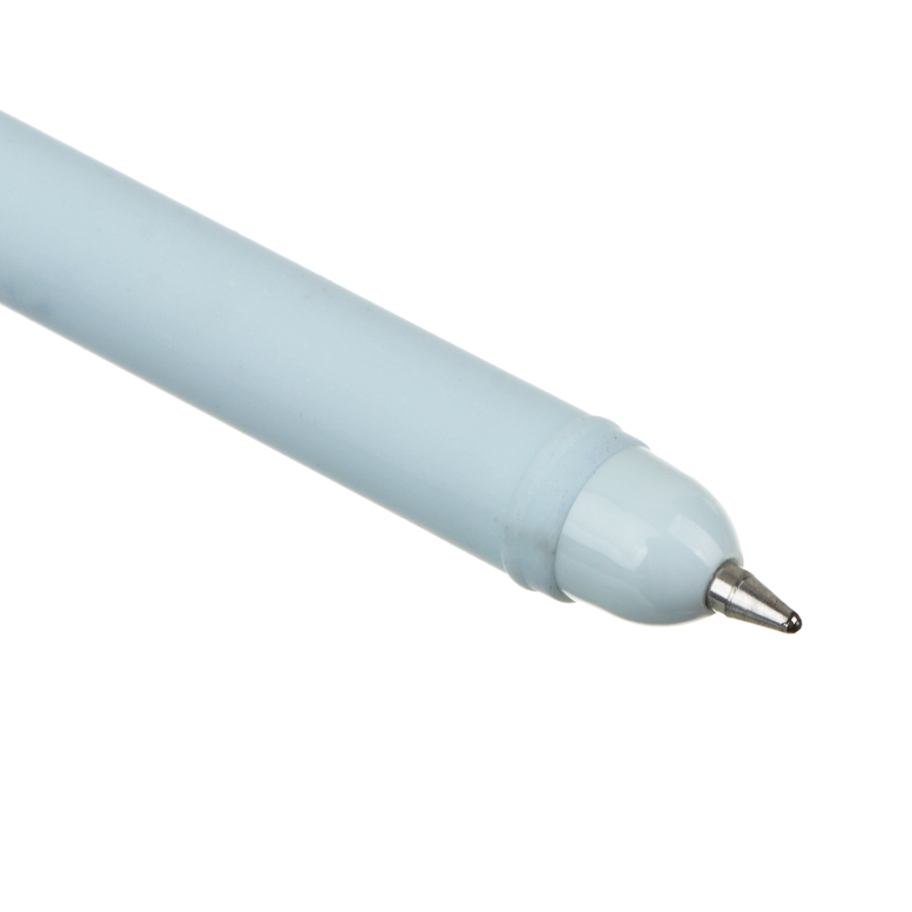 Ручка шариковая синяя, наконечник в форме котика, пластик, 19 см, 4 дизайна, арт.№ 591-021