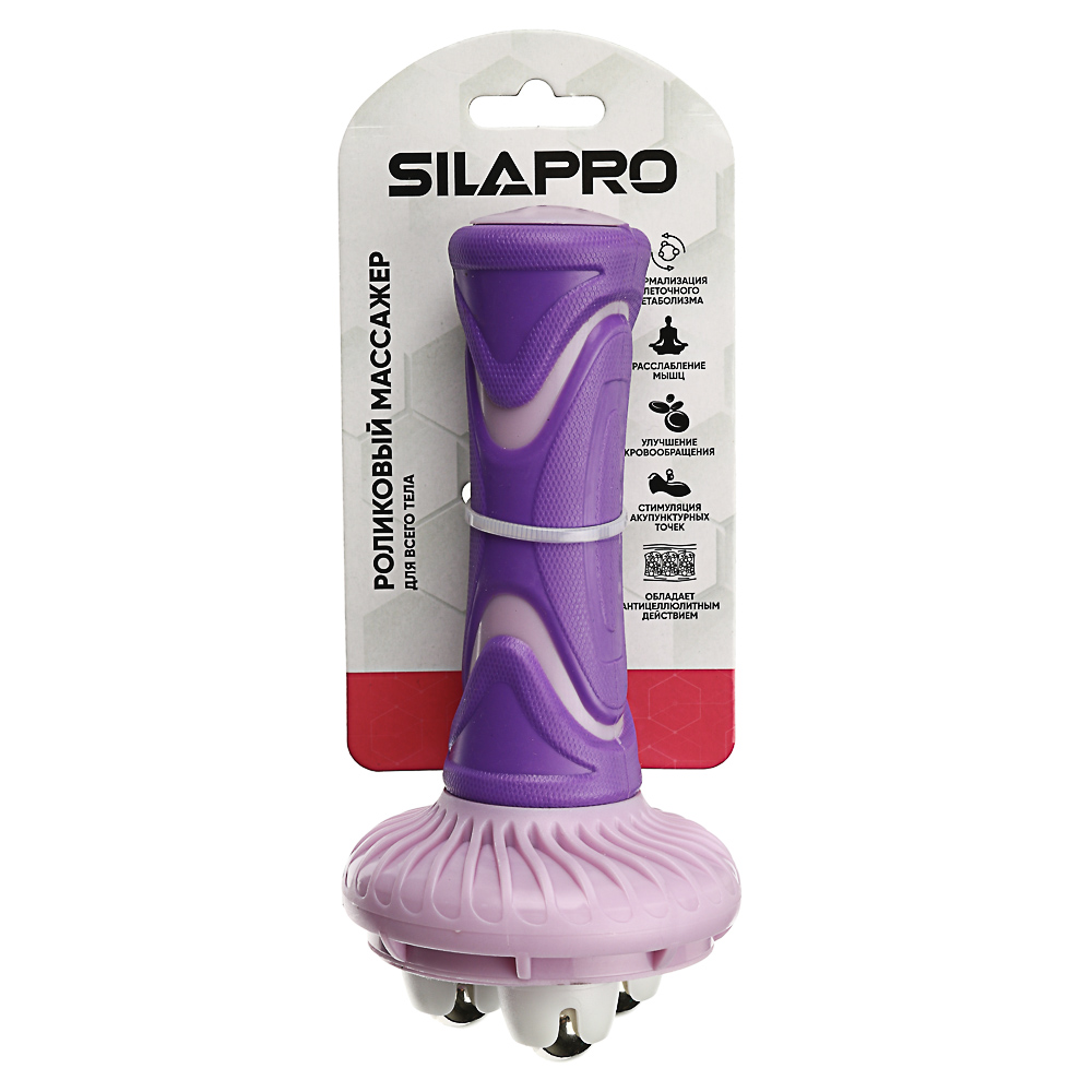 SILAPRO Массажер, 16x8см, ПП, нерж. сталь, арт.№ 192-037