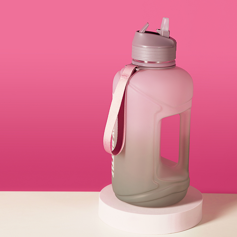 SILAPRO MAX Бутылка спортивная с замком, ULTIMATE GREY-ELDERBERRY, 2л, PETG, арт.№ 088-048