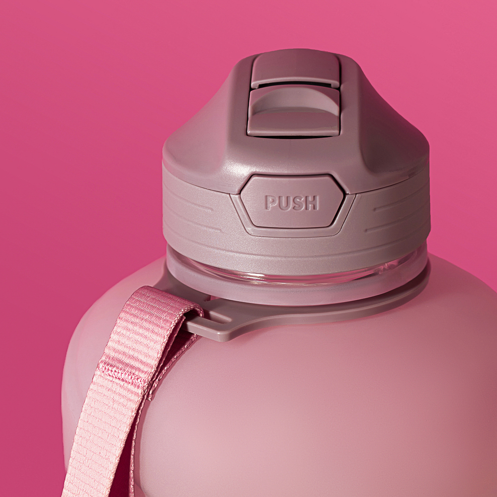 SILAPRO MAX Бутылка спортивная с замком, ULTIMATE GREY-ELDERBERRY, 2л, PETG, арт.№ 088-048