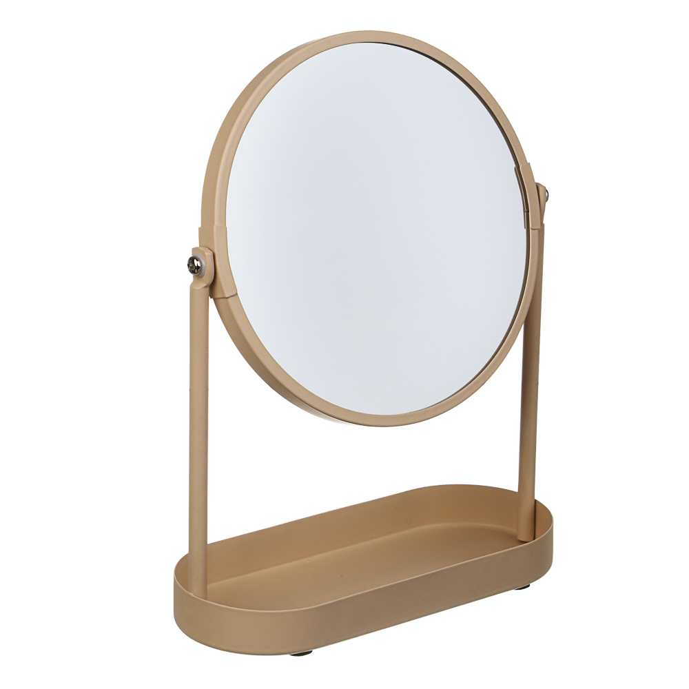 Зеркало в железной оправе тм VETTA Монтана, бежевый, 18,5x8,2x25см, арт.№ 463-594