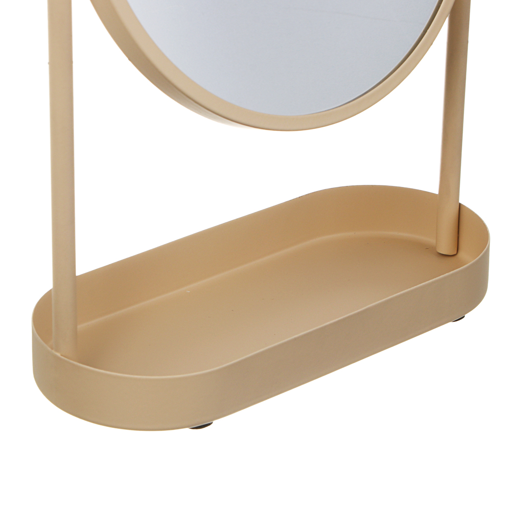 Зеркало в железной оправе тм VETTA Монтана, бежевый, 18,5x8,2x25см, арт.№ 463-594