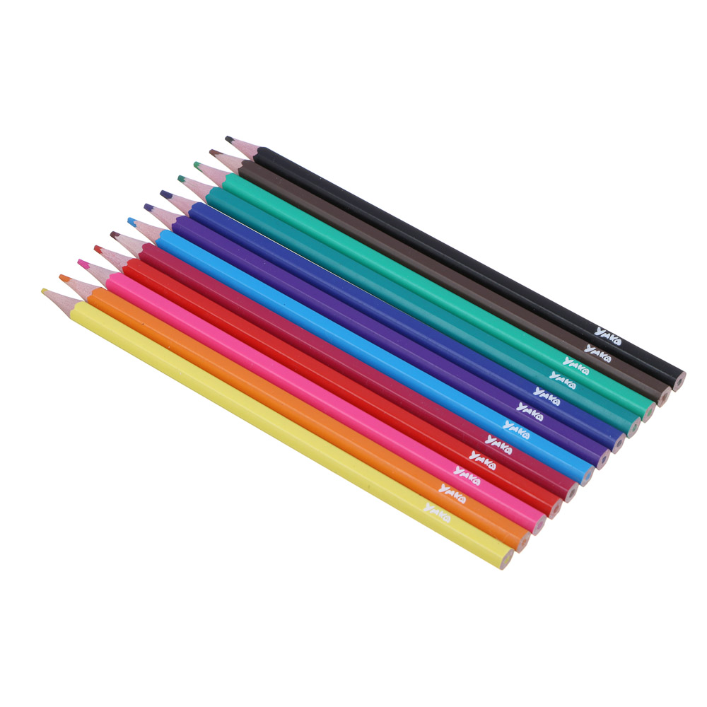 Умка Карандаши 12 цветов шестигранные заточенные, улучшенное письмо, пластик, в картонной коробке, арт.№ 805-026