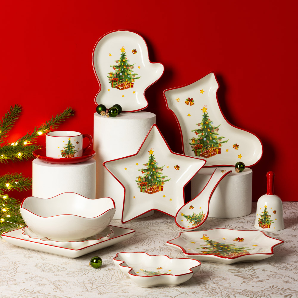 MILLIMI Лесная сказка Блюдо в форме варежки, 20х17,5х3см, керамика, арт.№ 820-879