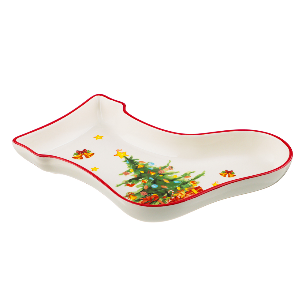 MILLIMI Лесная сказка Блюдо в форме сапожка, 25,5х19,5х3,5см, керамика, арт.№ 820-880