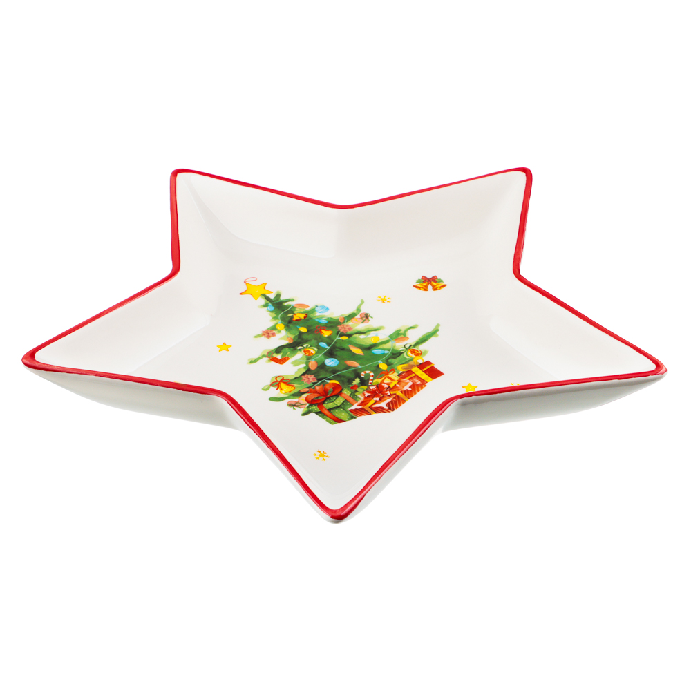 MILLIMI Лесная сказка Блюдо в форме звезды, 25х23,5х3см, керамика, арт.№ 820-884