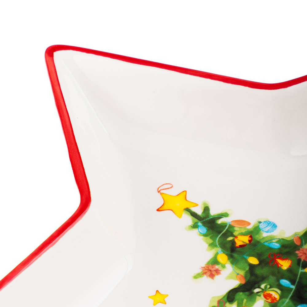 MILLIMI Лесная сказка Блюдо в форме звезды, 25х23,5х3см, керамика, арт.№ 820-884