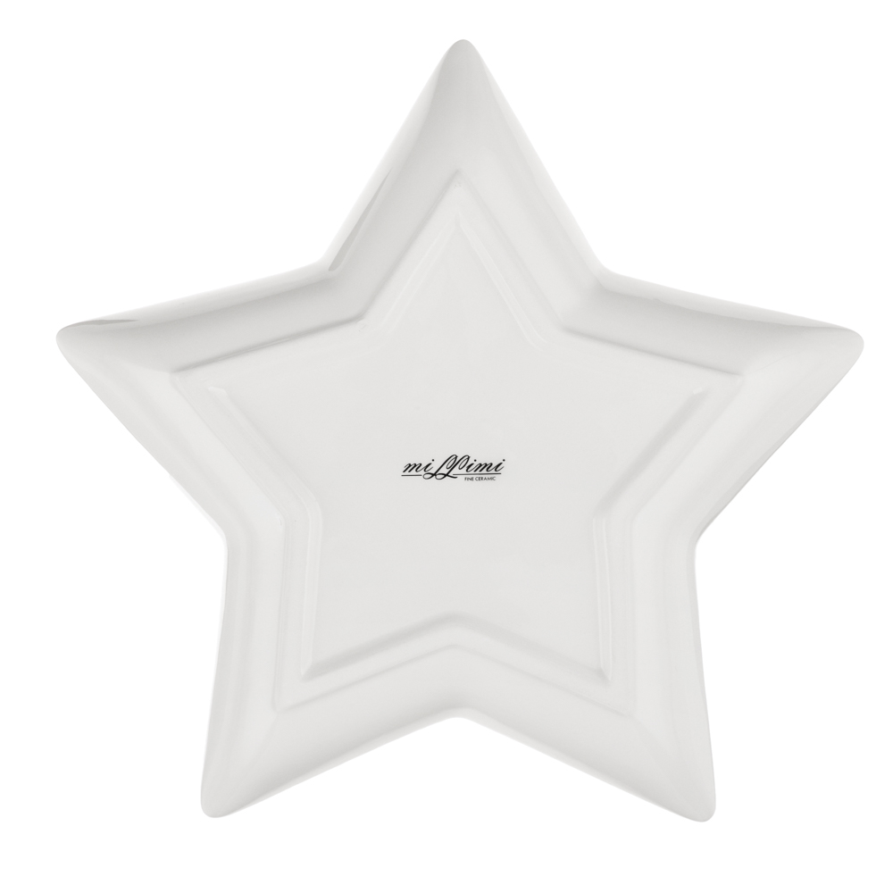 MILLIMI Лесная сказка Блюдо в форме звезды, 25х23,5х3см, керамика, арт.№ 820-884