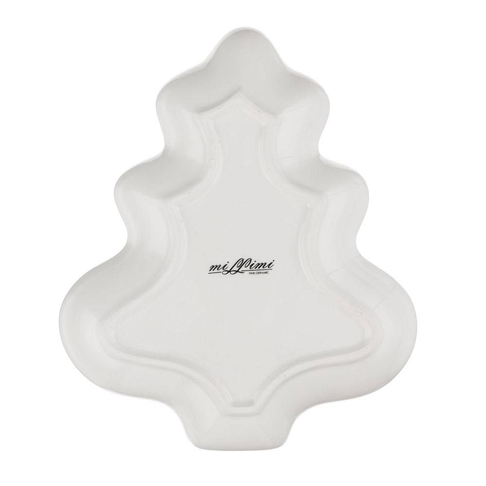 MILLIMI Лесная сказка Блюдо в форме ёлки, 20,5х17,5х2,5см, керамика, арт.№ 820-885