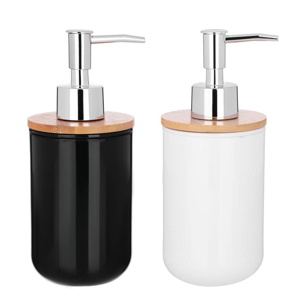 VETTA Дозатор для жидкого мыла "Бамбук", пластик, 7,5х7,5х18см, 2 цвета, арт.№ 463-046