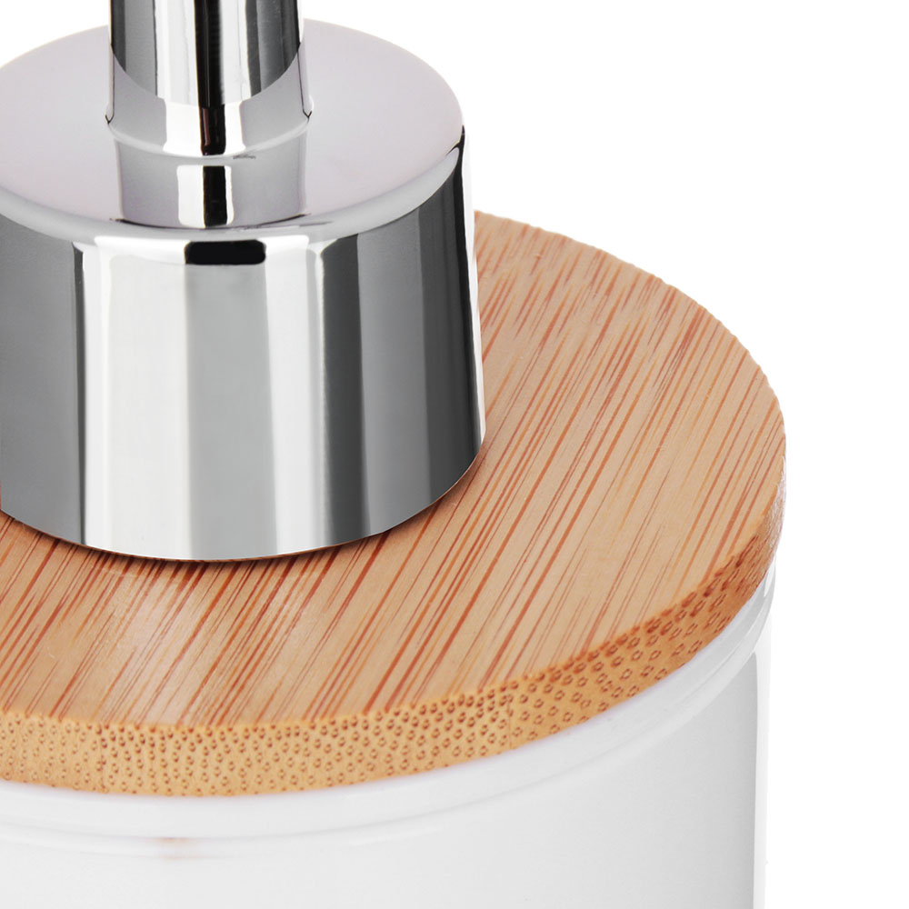 VETTA Дозатор для жидкого мыла "Бамбук", пластик, 7,5х7,5х18см, 2 цвета, арт.№ 463-046