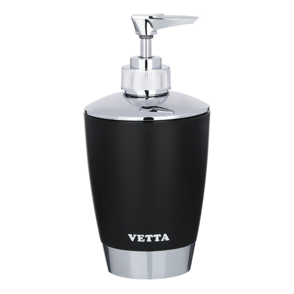 VETTA Дозатор для жидкого мыла "Хром", пластик, 8х8х16см, 3 цвета, арт.№ 463-063