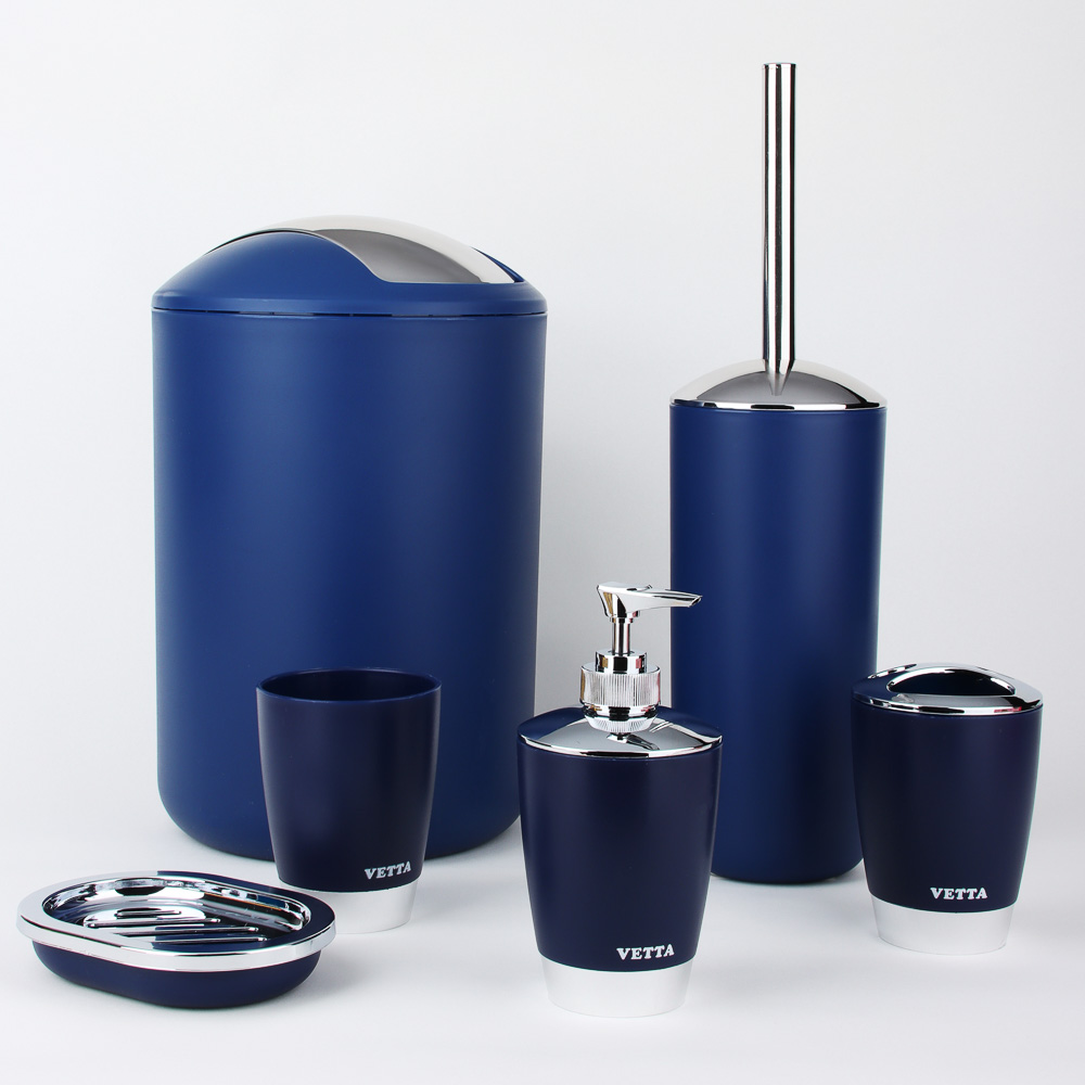 VETTA Дозатор для жидкого мыла "Хром", пластик, 8х8х16см, 3 цвета, арт.№ 463-063