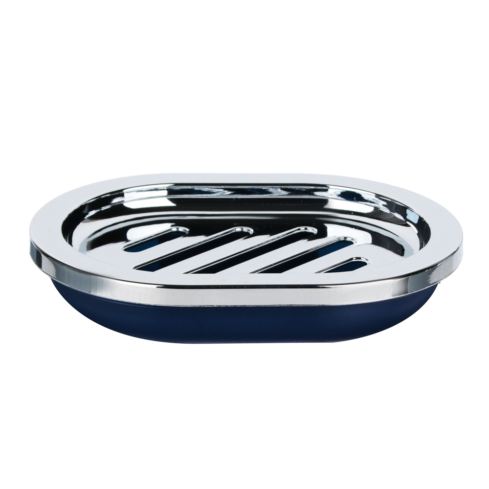 VETTA Мыльница "Хром", пластик, 13,5х10х2,5см, 3 цвета, арт.№ 463-064