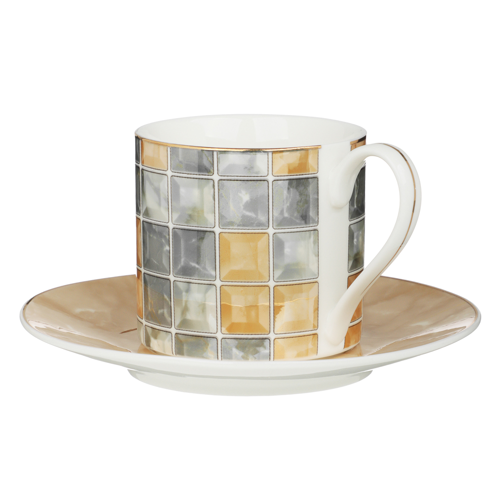 MILLIMI Амбер Набор чайный 2 пр., 220мл, 14,5см, фарфор, арт.№ 802-489