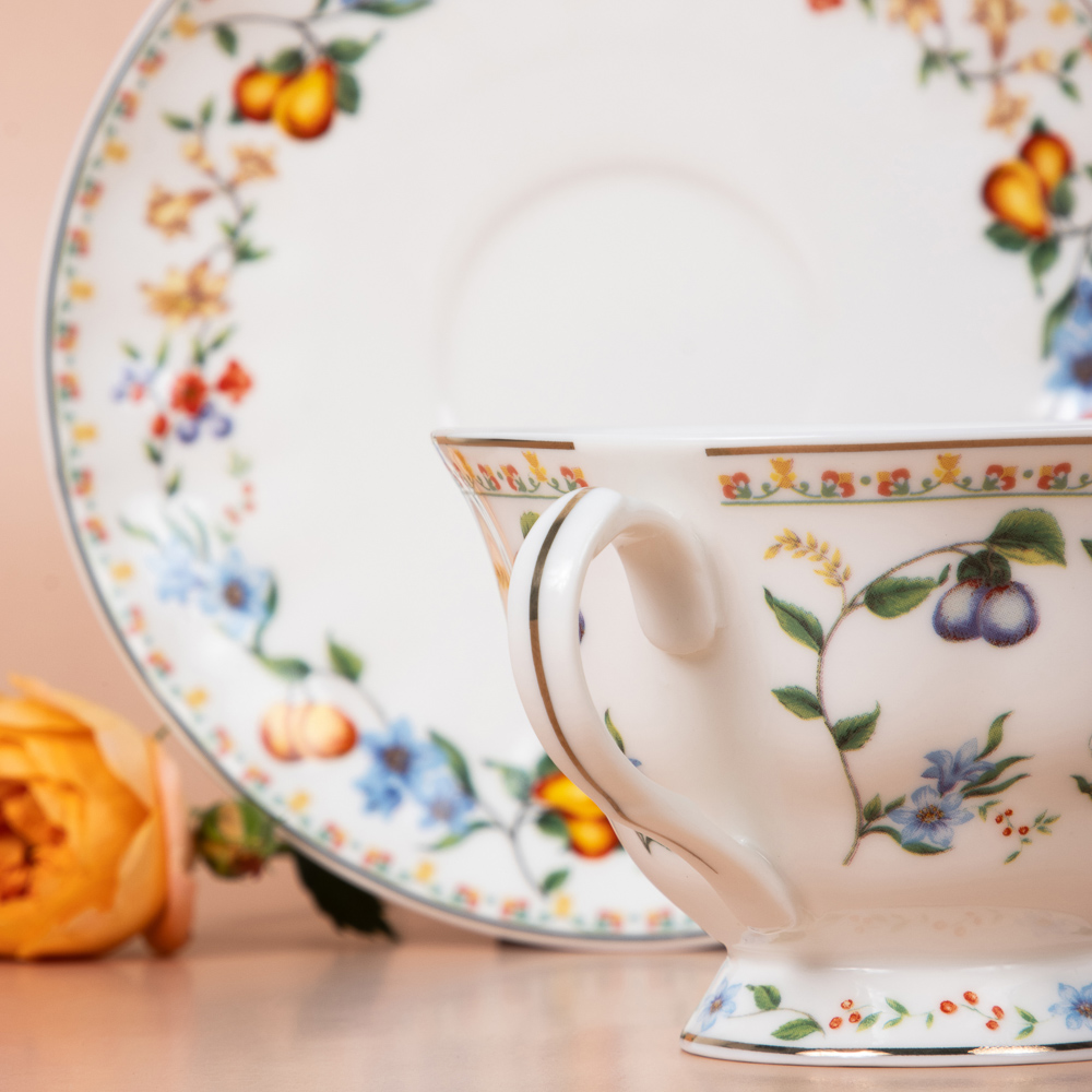 MILLIMI Виола Набор чайный 2 пр., 220мл, 15см, фарфор, арт.№ 802-492