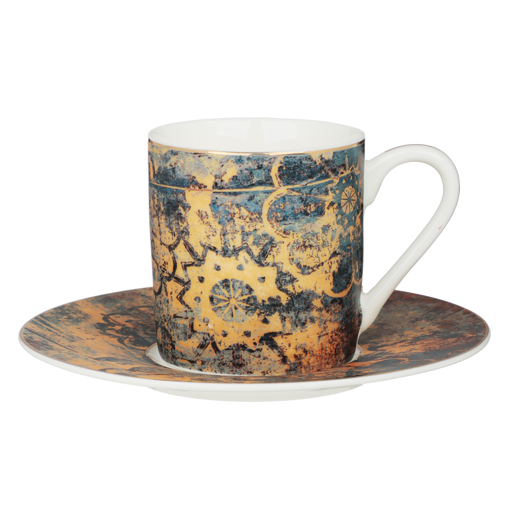 MILLIMI Деко Набор кофейный 4 пр., 100мл, 12,5см, фарфор, арт.№ 802-494