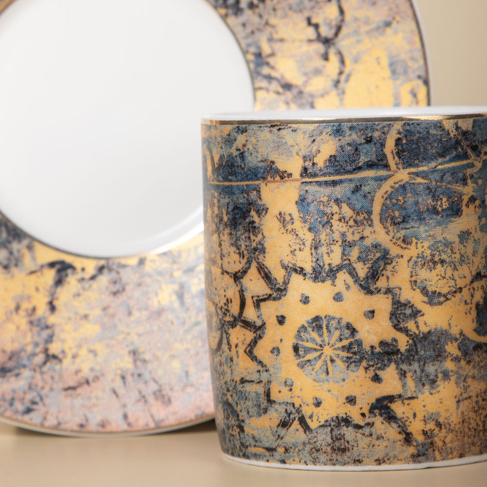 MILLIMI Деко Набор кофейный 4 пр., 100мл, 12,5см, фарфор, арт.№ 802-494