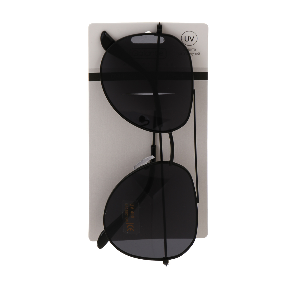 Очки солнцезащитные, тм GALANTE, с защитой от UV излучений, пластик, металл, #6, арт.№ 304-523