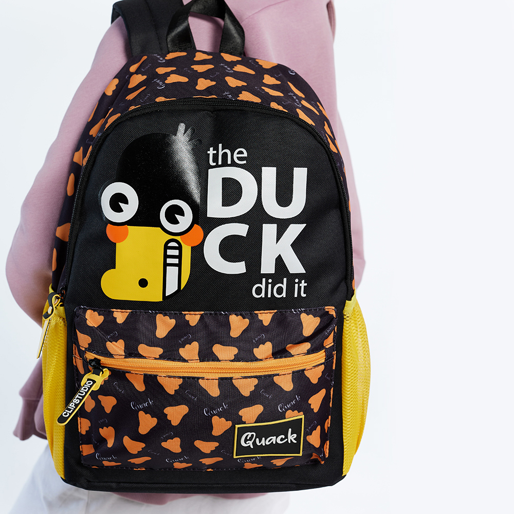 УТКА СДЕЛАЛА ЭТО Рюкзак подростковый, 41x29x18см, 1 отд., 4 карм., плотный ПЭ, закрытые молнии, арт.№ 254-654