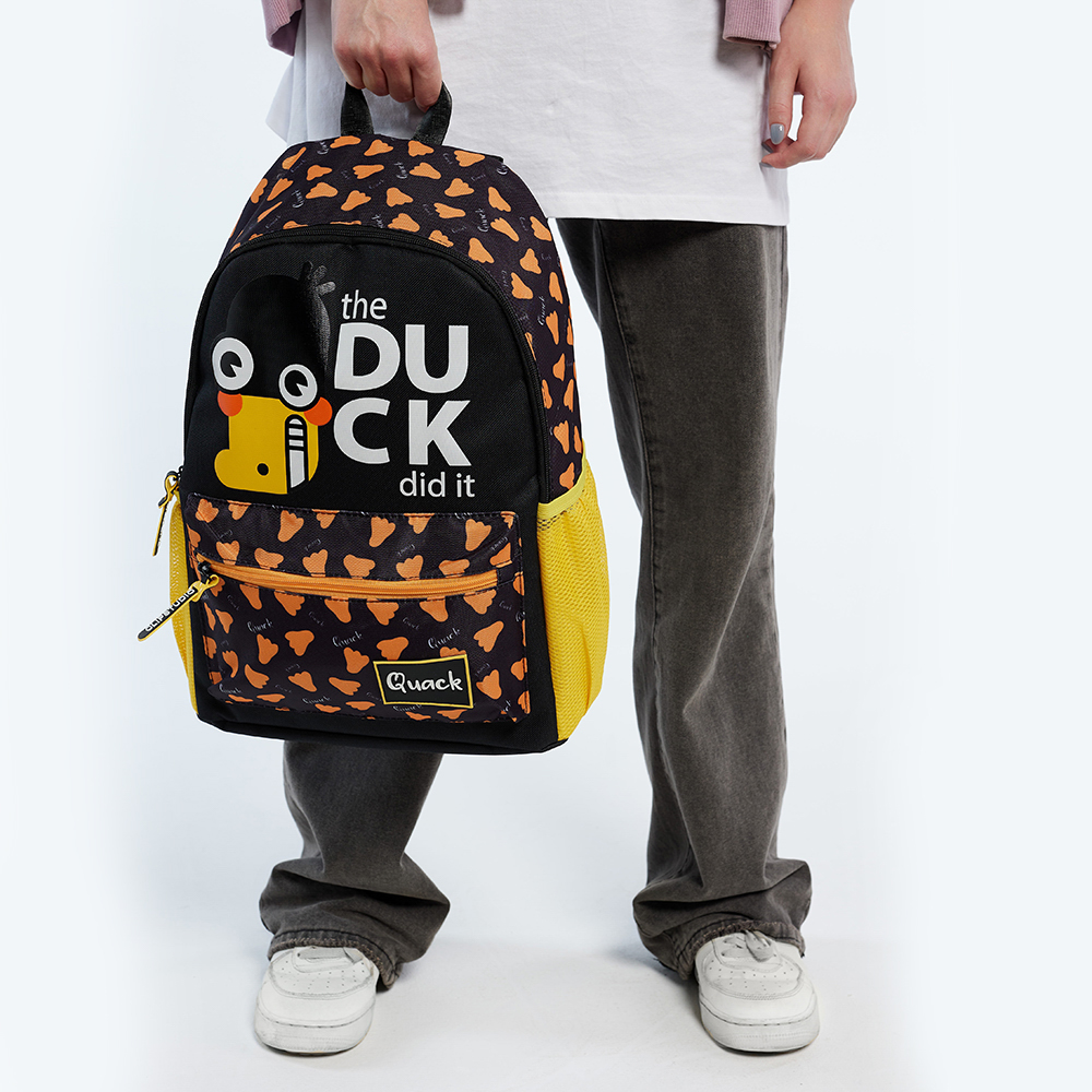 УТКА СДЕЛАЛА ЭТО Рюкзак подростковый, 41x29x18см, 1 отд., 4 карм., плотный ПЭ, закрытые молнии, арт.№ 254-654