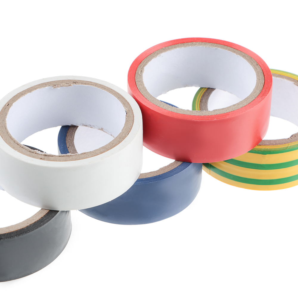ЕРМАК Набор изолент 5шт d48ммх0, 13х18ммх4м, 5цветов, арт.№ 469-070