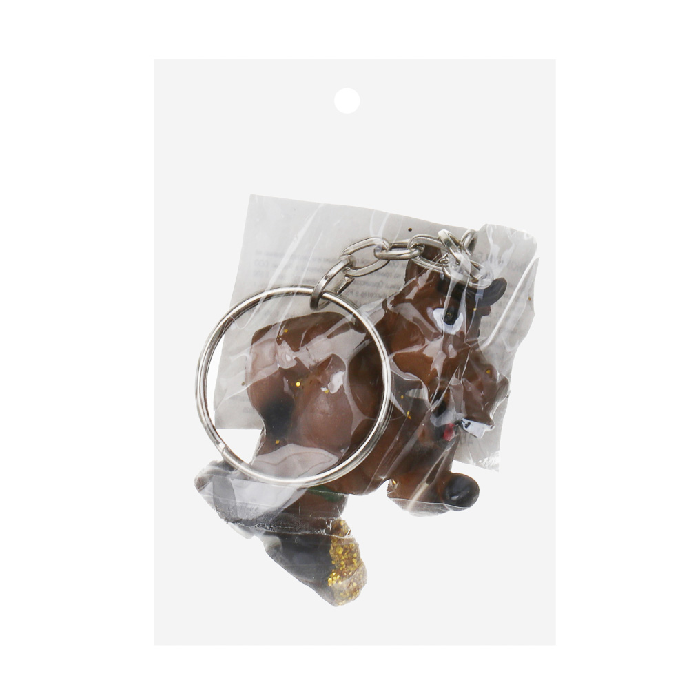 СНОУ БУМ Брелок Конь 4,2 см, полистоун, 4 дизайна, арт.№ 705-013