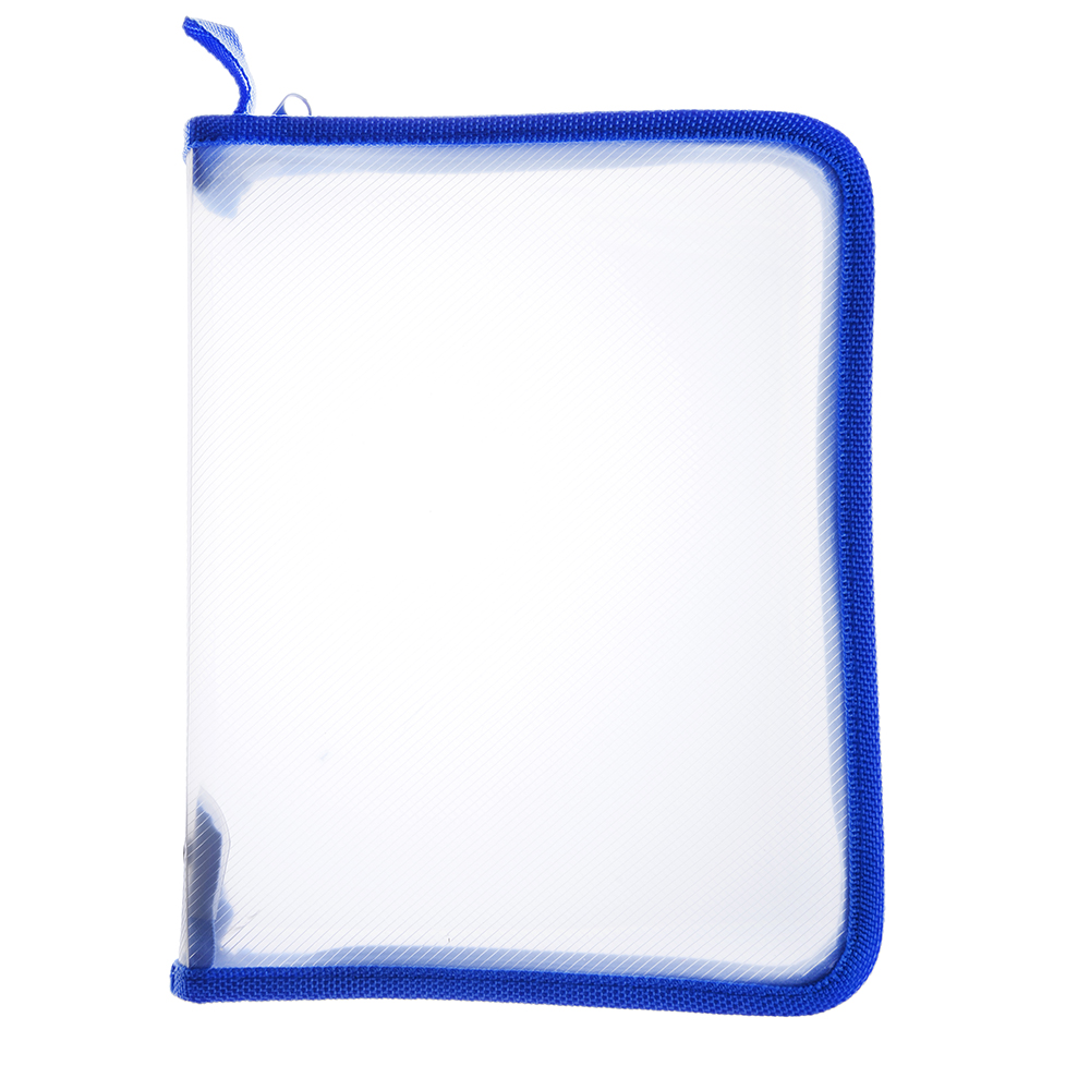 Папка для тетрадей А5, на круговой молнии, 450мкм, ПВХ, 3 цвета молнии, арт.№ 583-162