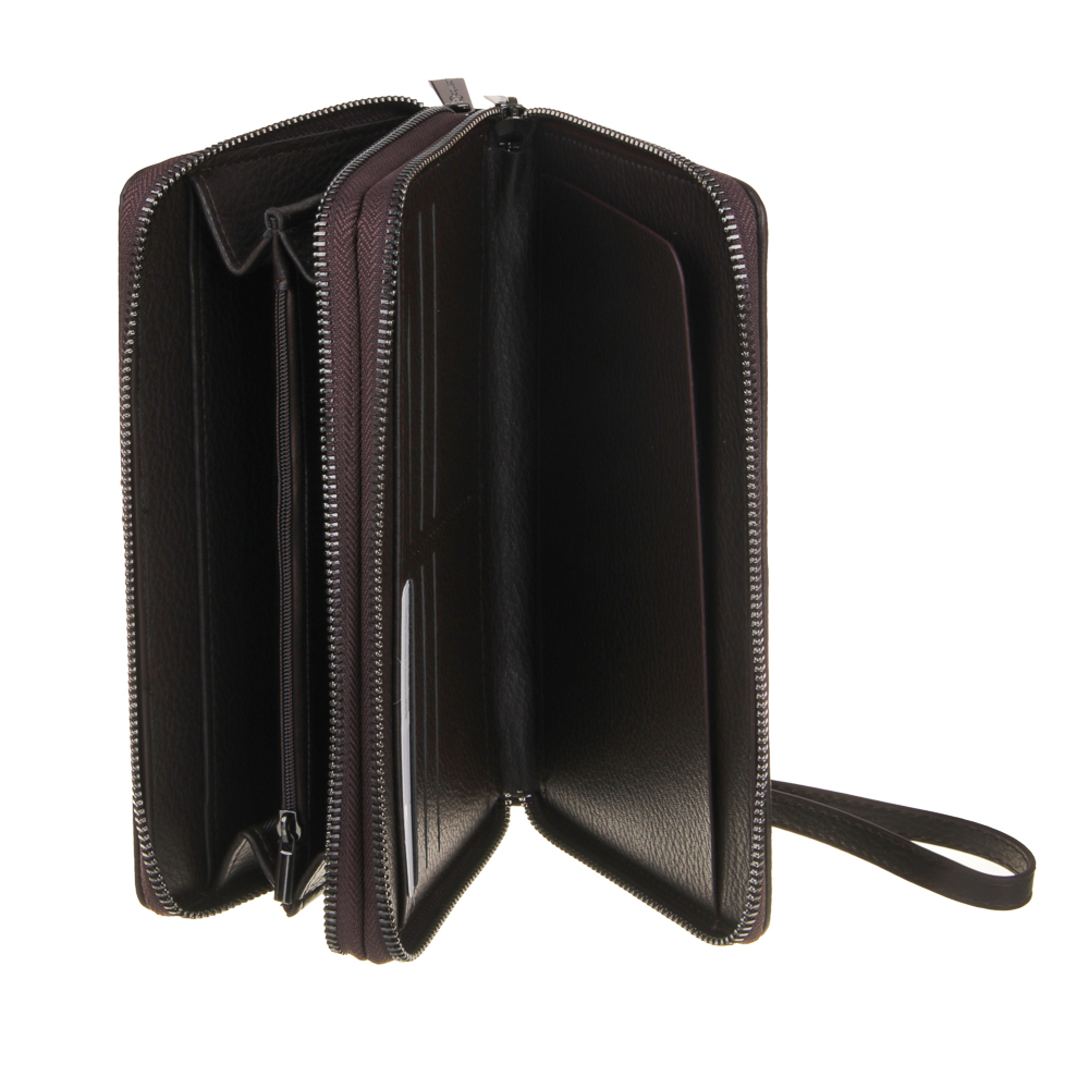 ЮL Кошелек-барсетка на молнии, ПУ, 12,5х21см, 2 цвета, БМ23-01, арт.№ 303-957