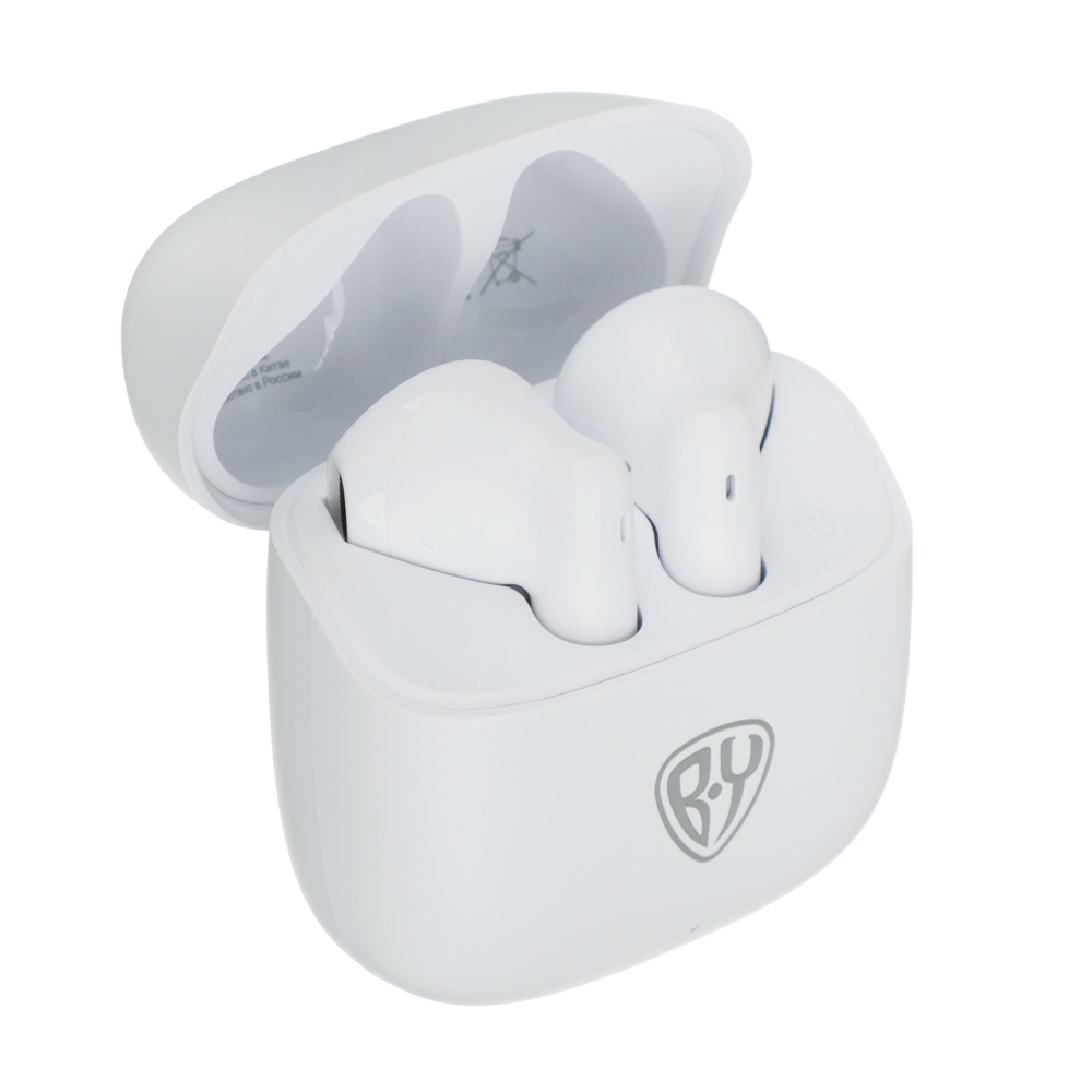 Наушники беспроводные TWS BY Zentune, вкладыши, 30/320 мАч, BT5.4, белый, арт.№ 410-294