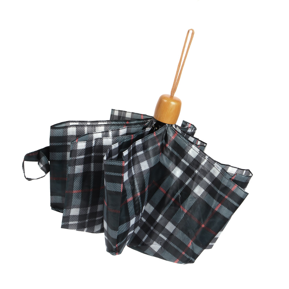 Зонт универсальный, механика, сплав, пластик, полиэстер, 55см, 8 спиц, 6 цветов, арт.№ 302-005