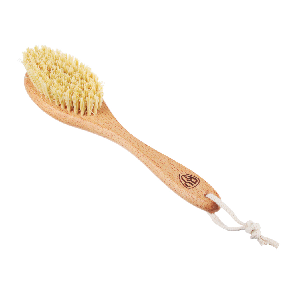 BY Щётка для сухого массажа с натуральной щетиной на буковой ручке 29см, арт.№ 361-129