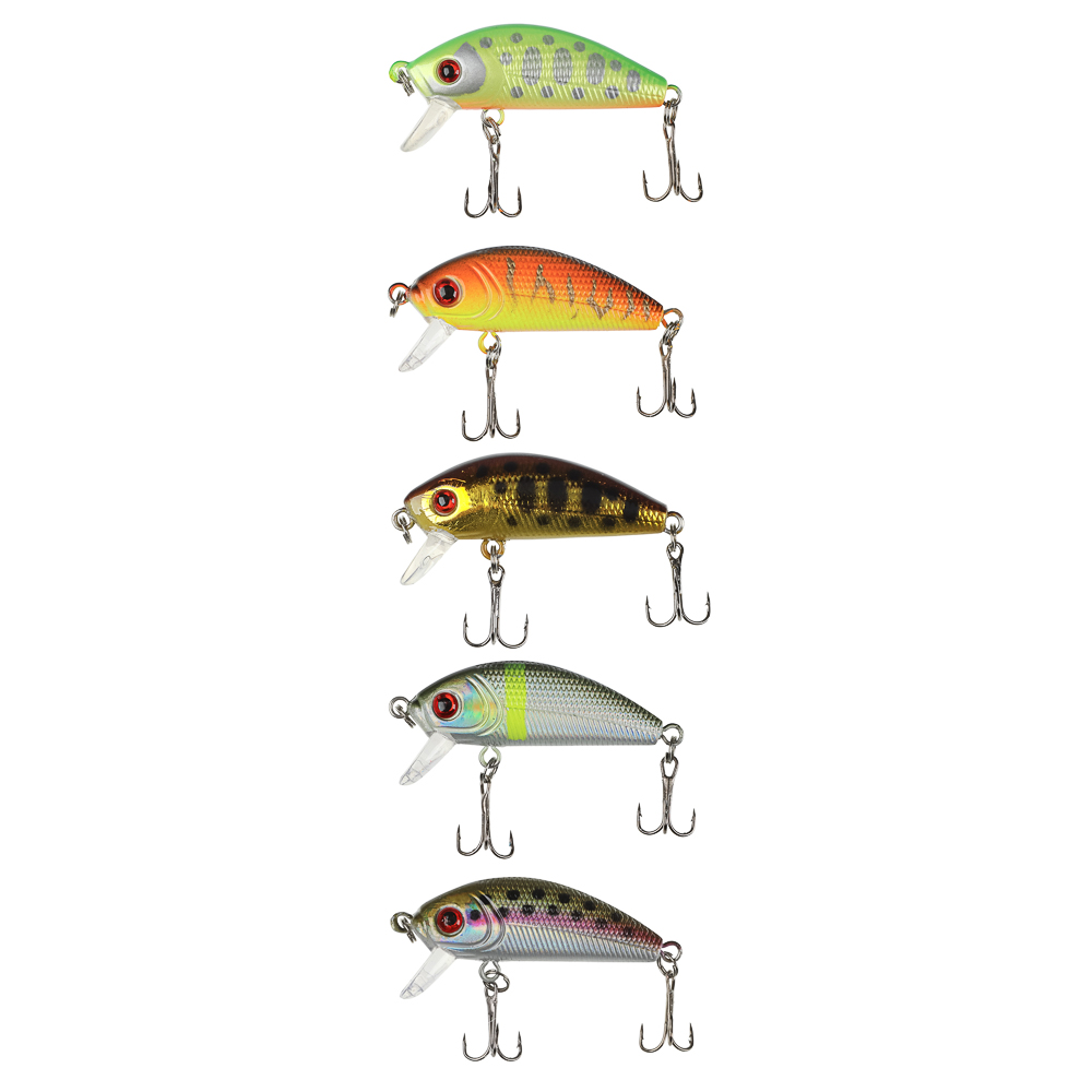 Воблер "Лайт Минноу" тм AZOR FISHING, SP, 5,0гр, 50мм, 1,2-1,8 м, 5 цветов, арт.№ 145-139