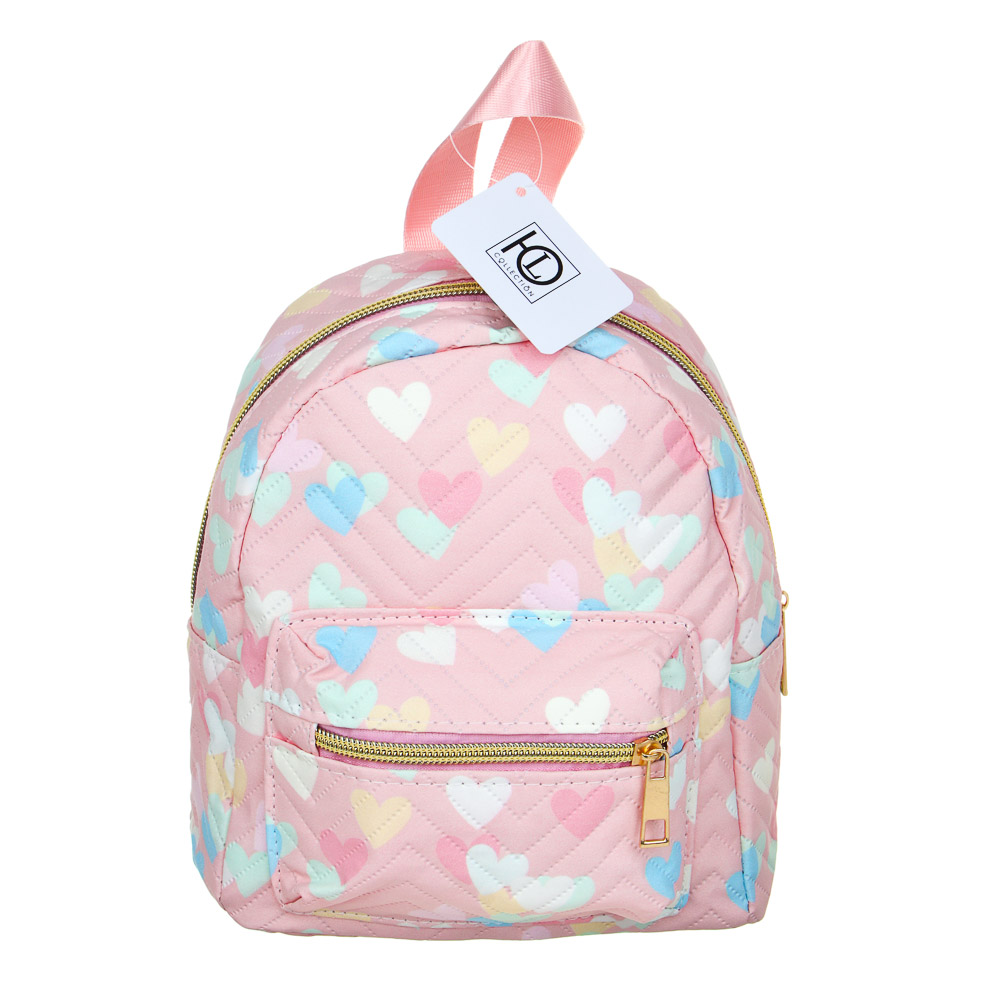ЮL Лилита Рюкзак детский с сердечками, ПУ, 22х17х9см, 3 цвета, КЖС24-29, арт.№ 337-204