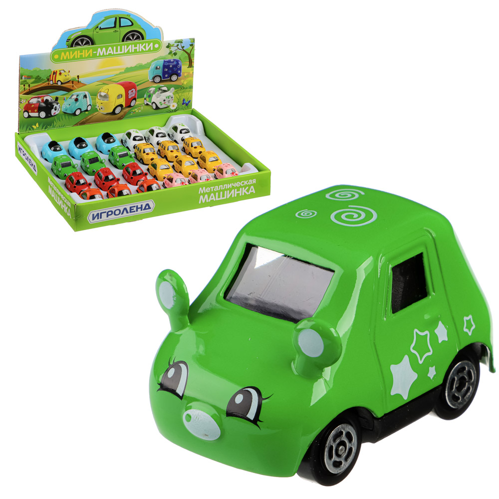 ИГРОЛЕНД Машинка, металл, ABS, 5x3x3см, 8 дизайнов, арт.№ 292-143
