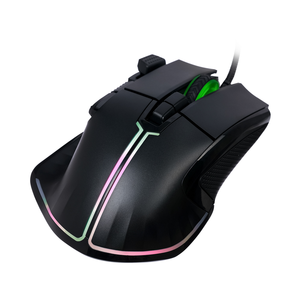 BY Игровая мышь проводная Saiga 12000dpi,9D,PMW3360,RGB,220см, арт.№ 405-060