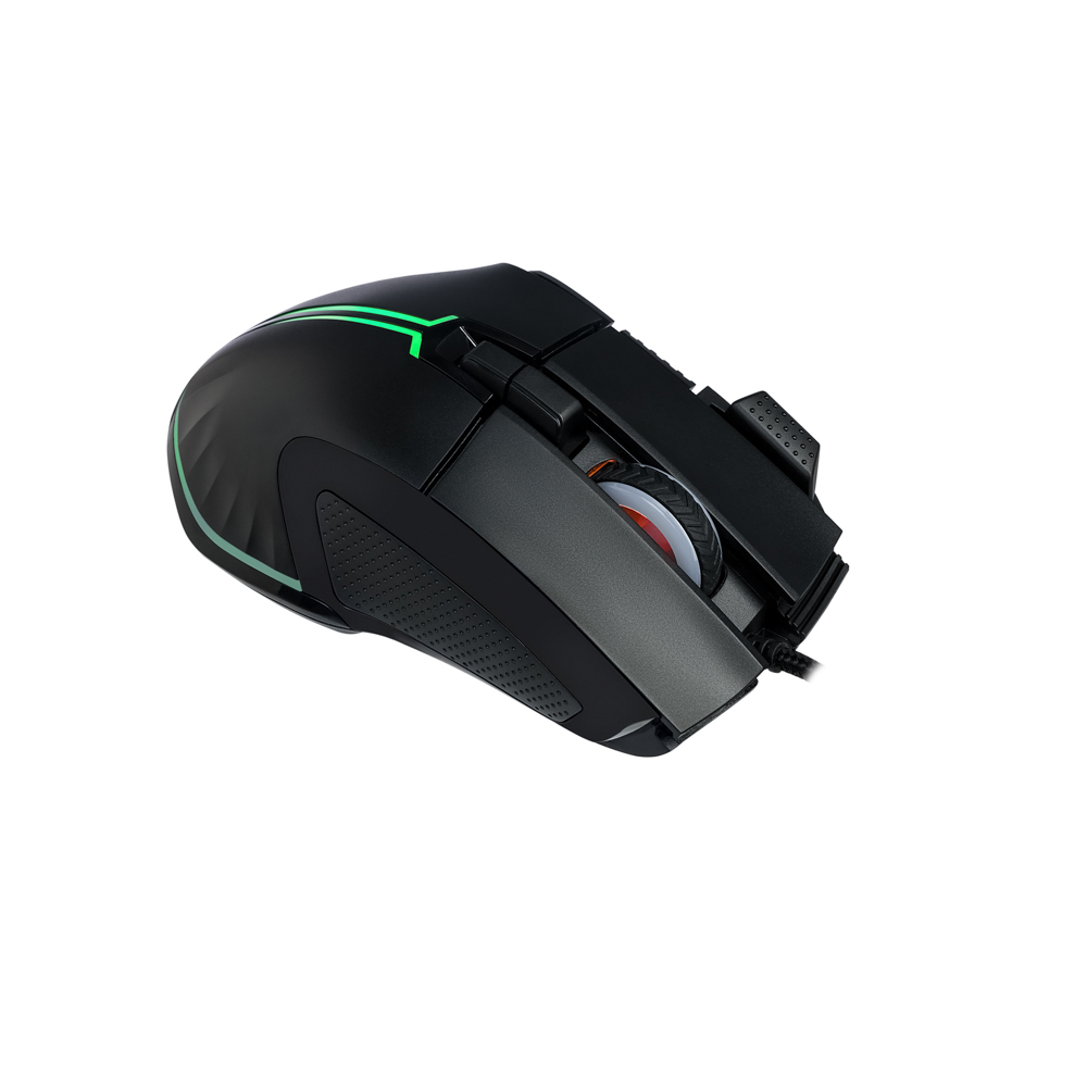 BY Игровая мышь проводная Saiga 12000dpi,9D,PMW3360,RGB,220см, арт.№ 405-060