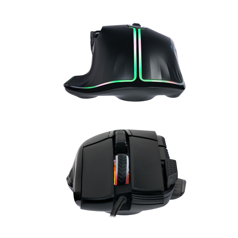 BY Игровая мышь проводная Saiga 12000dpi,9D,PMW3360,RGB,220см, арт.№ 405-060