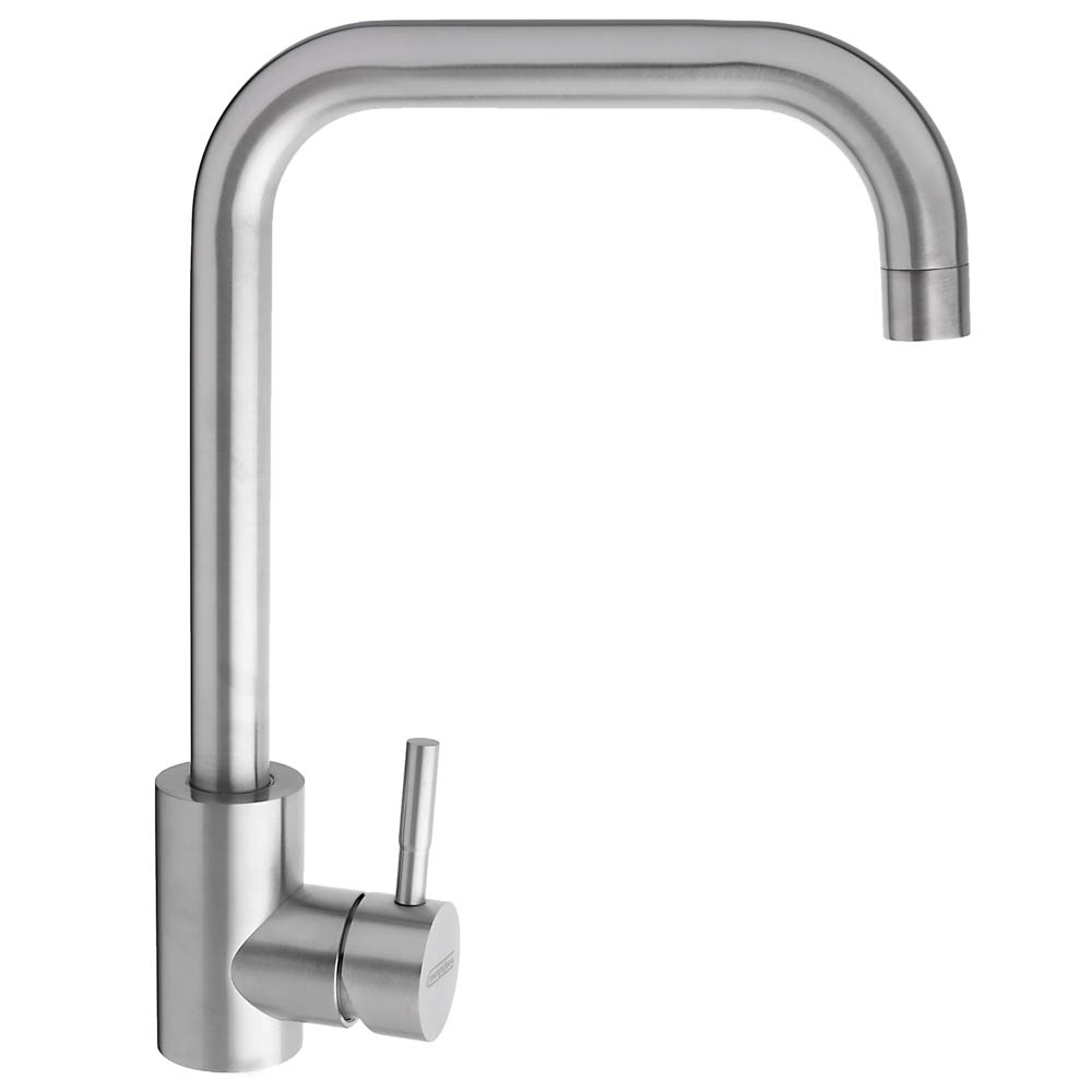 СоюзКран Смеситель для кухни, поворотный излив 30см, керам. картридж 35мм, нерж. сталь, SS01-G132, арт.№ 567-091