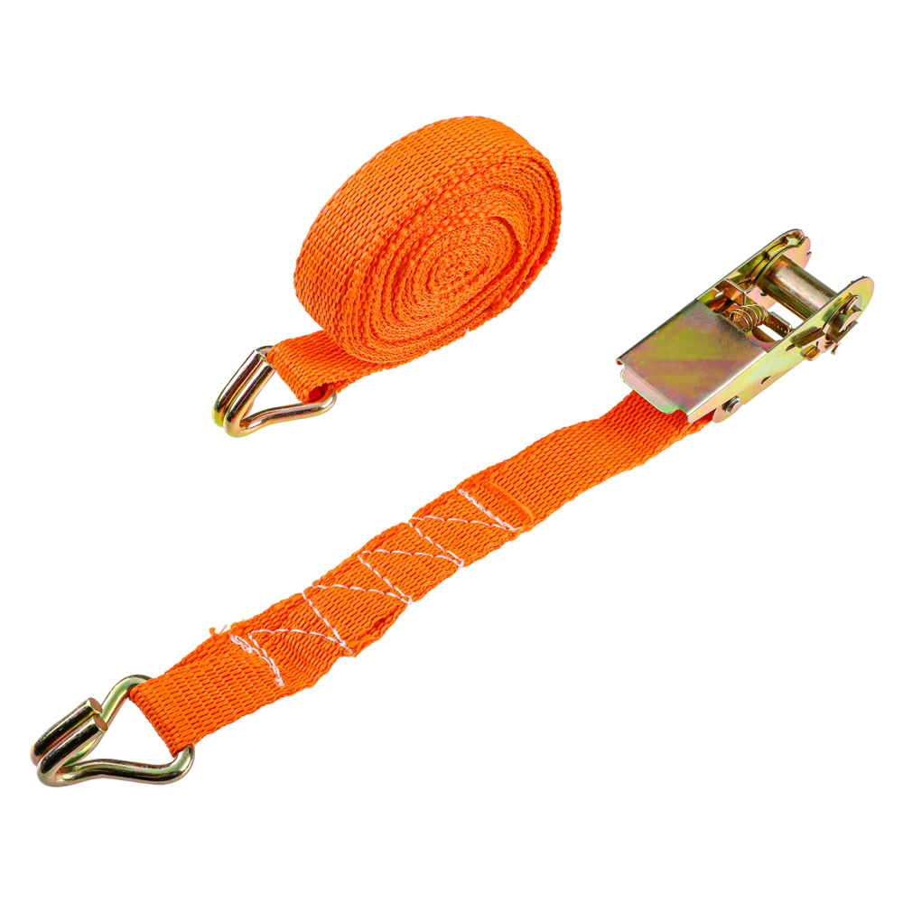 ЕРМАК Стяжка груза с храповиком 110мм, 4м, шир.ленты 25мм, 500/900кг, блистер, арт.№ 746-037