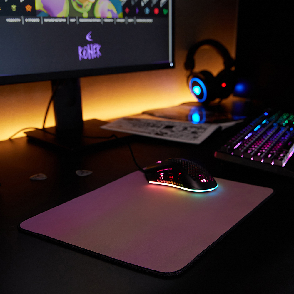 Коврик игровой BY "Polymer" 350х250х4мм, прорезиненный с PVC покрытием, переливающийся, арт.№ 405-066