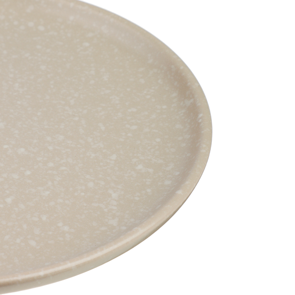 MILLIMI Тарелка десертная 20х2см, керамика, бежевый, арт.№ 824-181